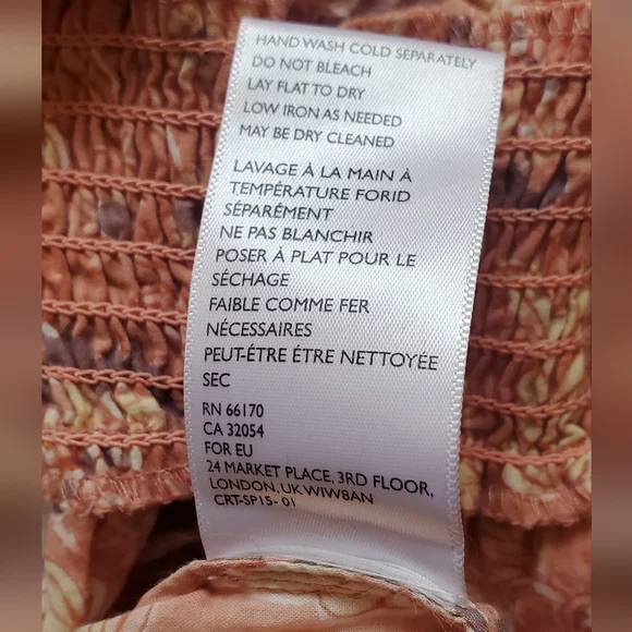 CLEOBELLA Magdalena Bohemian Peach Jumpsuit, Small - Picture 11 of 11